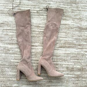 Stuart Weitzman Suede Boots over the knee